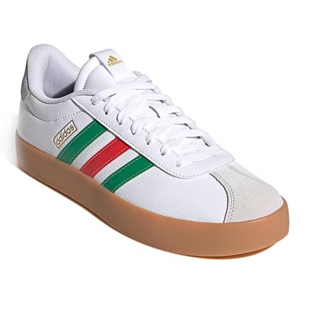 Size 9.5 - Adidas VL Court 3.0 White Green Red
